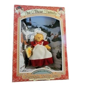 Bear Brianna The O’Bear Family Porcelain Teddy Bear Brianna vintage 1997 In Box
